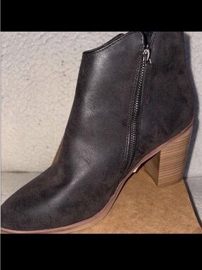 Mia Women's Patton Boots Black Leather Size 10 M